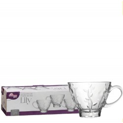 XICARA 220ML JG C/ 03 PCS LILY