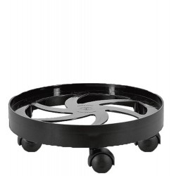 SUPORTE BOTIJÃO GÁS C/ RODÍZIO REFORÇADO PRETO Ø31 X 9,7 CM