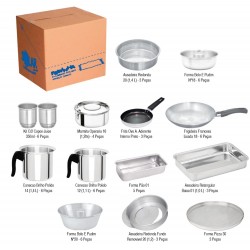 FEIRINHA 01 ALUMINIO POLIDO 60 PCS