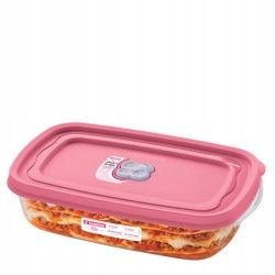 FLOR - POTE RETANGULAR BAIXO 1,26 LTS ROSA