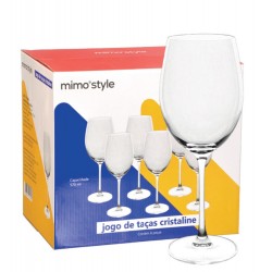TAÇA CRISTALINE 570 ML - JG C/ 06 PCS