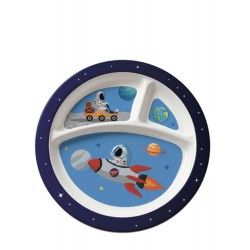ECOKITCHEN - PRATO P/ REFEICAO INFANTIL ASTRONAUTA Ø21,5 CM