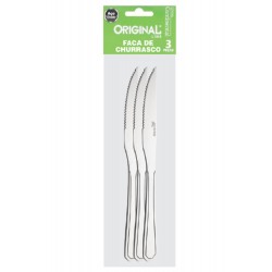 CONTINENTAL - FACA DE CHURRASCO JG C/ 03 PCS