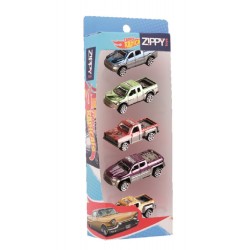 ZIPPY - CARRINHO DIE-CAST RODA LIVRE JG C/ 06 PICAPE C/ DISP