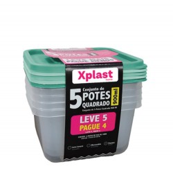 POTE QUAD 900ML CJ C/ 05 PCS