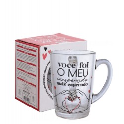GLASS - CANECA 320ML VOCE FOI O MEU INESPERADO MAIS ESPERADO