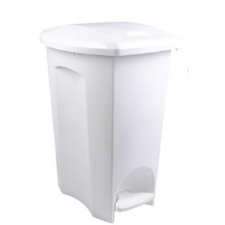 LIXEIRA C/ PEDAL PRATICA 48 LTS BRANCO